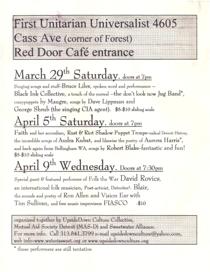 2002-2003 Upside Down Culture flyer